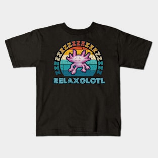 Relaxalotl Axolotl Relax A Lot Kids T-Shirt